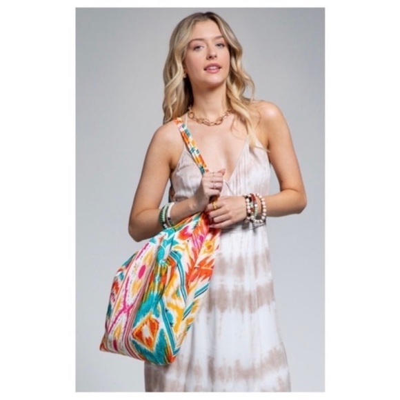 (11)🧡💛LAST 1️⃣🧡💛NEW RUGGINE AZTEC PRINT LARGE TOTE BOHO SHOULDER BAG - Picture 4 of 6